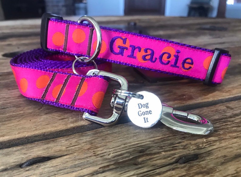 1 Width Personalized dog collar Custom dog collar Etsy