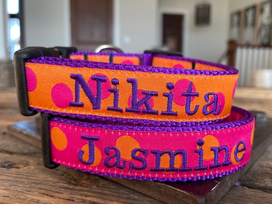 1 Width Personalized Dog Collar Custom Dog Collar Etsy