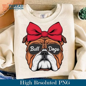 Bulldogs High School Mascot PNG, Bull dog Mascot PNG 300 dpi, Bull Dog School Mascot digital design, Bull Dog 2024 PNG,