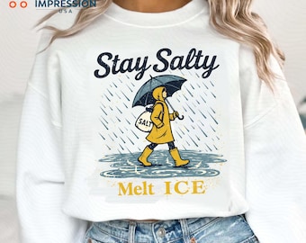 Stay Salty Melt ICE Svg Png, Anti ICE Protest Design, Political Activism Cut File, Cricut Silhouette, Instant Download