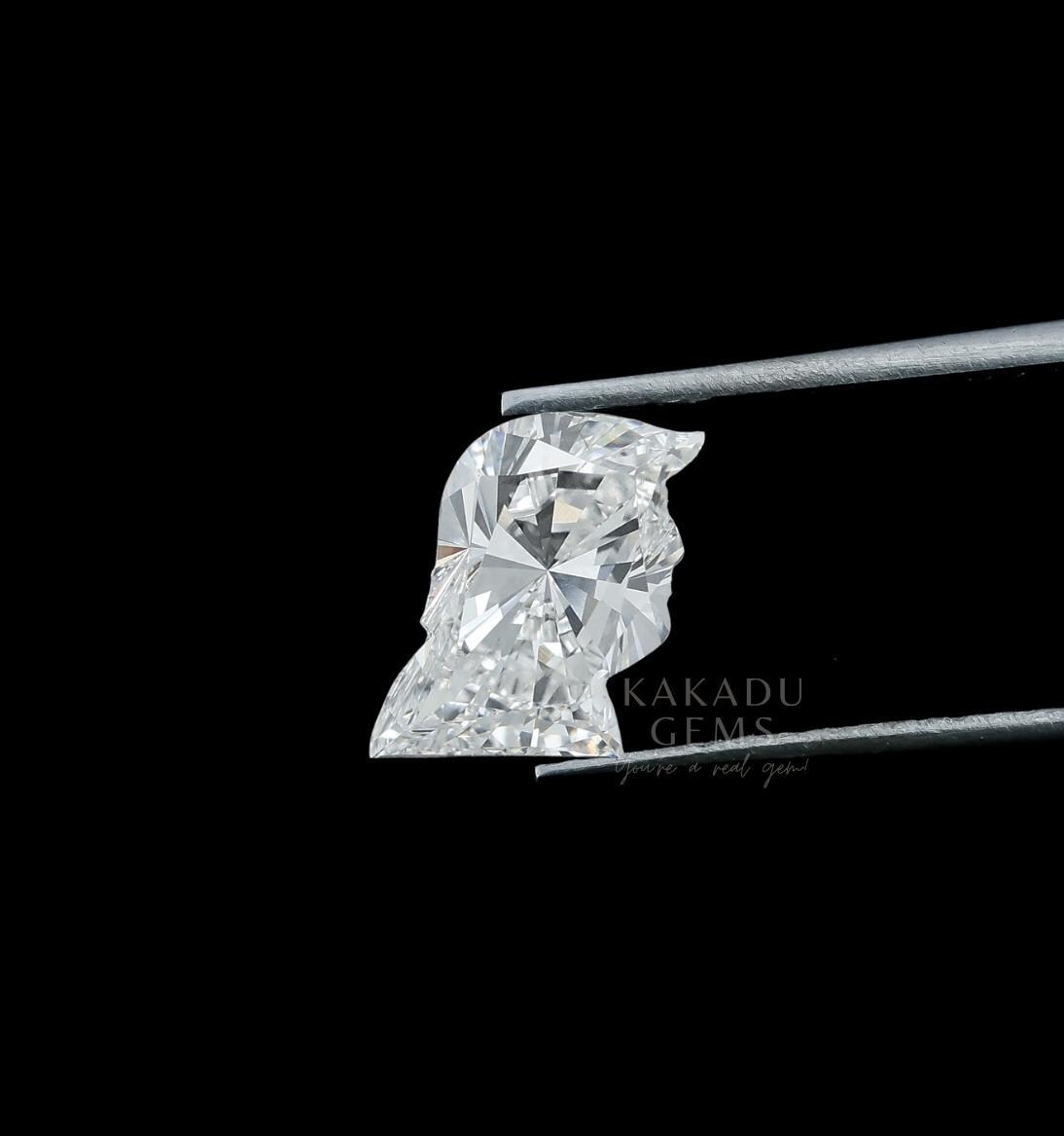 IGI Certified 1.0 to 3.0 CT Donald Trump Shape Fancy Shape Lab Grown ...