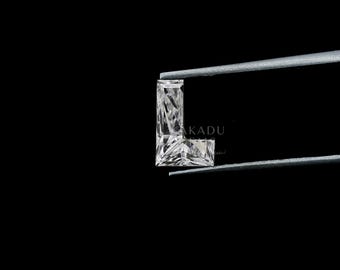 Letras del alfabeto de la A a la Z de 7,0 mm cultivadas en laboratorio para colgante y collar, diamantes sueltos cultivados en laboratorio con iniciales del alfabeto para colgante personalizado