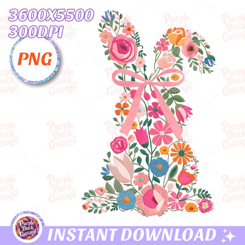 Coquette Easter Bunny Floral Png, Embroidery Bunny, Floral Easter Bunny Png, Easter Shirt Png, Retro Easter Png, Spring Floral, Bunny Design, Faux Embroidery, Happy Easter Png, Spring Shirt Design.