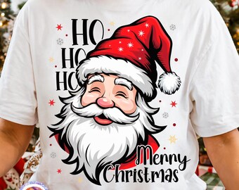 Santa PNG Preppy Christmas PNG Mom Merry Christmas Holiday Shirt PNG Santa Claus Winter Sublimation Design Tis the Season Png Santa Xmas Dtf