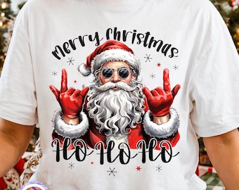 Merry Christmas Santa PNG Preppy Christmas PNG Funny Santa Christmas Holiday Shirt PNG Santa Claus Sublimation Tis the Season Png Xmas Dtf