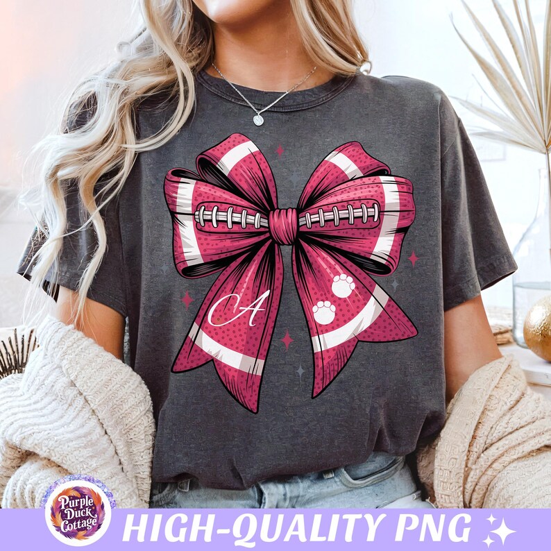 High-quality football PNG design for fall game day shirts, tailgate crafts, and team spirit gifts — perfect for football moms, girls, boys, dads, and sport lovers. Ideal for making football shirts, mom mugs, player merch, coach gifts, or tailgate decorations. Great for sublimation, DTF printing, and DIY college football projects with game day vibes.