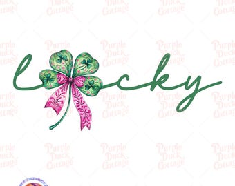 Lucky Coquette St Patrick&#39;s Png, Lucky Shamrock Png, Saint Patricks Day Png, Lucky Shirt Png, Clover Png, Lucky Design, Retro Coquette Png