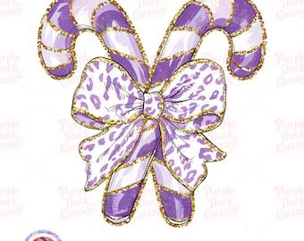 Colorful Coquette Glitter Candy Canes Png, Christmas Girls Winter Png Bow Dalmatian Dots Brushstroke Design, Xmas Kids Christmas Sublimation