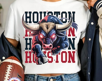 Houston Game Day Football PNG Texans Football Shirt PNG Trendy Texas Sport Sublimation Touchdown Season Png Fall Team Football DTF Design