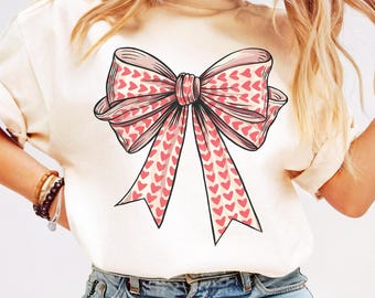 Heart Coquette Bow Png Valentine Bow Design, Love Vibes Png Valentines Shirt Design, Valentine Heart Png Valentine Gift, Vday Heart Love Png