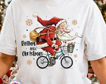 Funny Santa Claus PNG Merry Christmas Santa Shirt PNG Retro Santa Claus Christmas PNG Winter Sublimation Tis the Season Png Santa Xmas Dtf