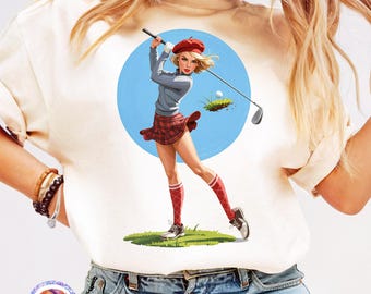 Women Golf PNG Girl Golfing Ladies Golf Lover Gift Funny Golf