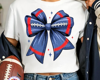 Lazo de coqueta de fútbol de Nueva Inglaterra PNG, camiseta de fútbol del día del juego de los Patriots, mamá PNG, diseño de sublimación deportiva, fútbol escolar, temporada de touchdown PNG