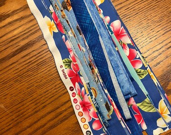 Blue salvage strips, 5 ounces