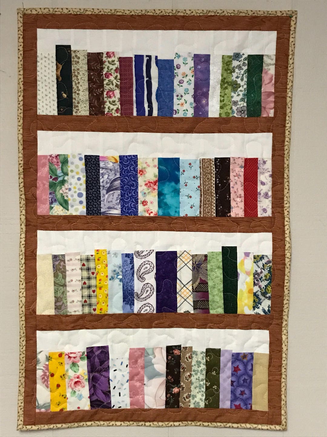 Made to Order, Book Case Quilt, 4 Shelf Book Case, Library Quilt, Wall