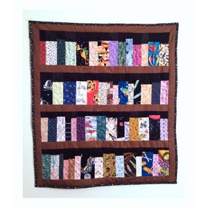 Made to order, Book case quilt, 4 shelf book case, library quilt, 36” x 42”