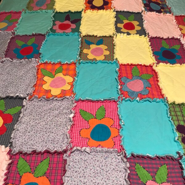 King Rag Quilt Etsy