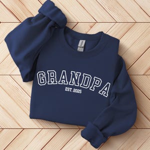 Grandpa Announcement Crewneck Sweatshirt, New Grandpa Gift, Grandfather Sweater, Pregnancy Reveal Pullover, Grandparent Comfort Shirt