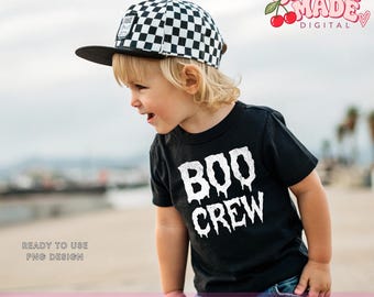 Boo Crew PNG | Cute Retro Halloween Nurse Design | Distressed Teacher Mama Nurse Kids Baby | Healthcare Worker Digital Download