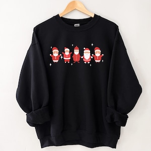 Santa Sweater Crewneck Sweatshirt, Christmas Jumper, Holiday Clothing, Festive Apparel, Comfy Winter Sweater, Unisex Christmas Sweatshirt
