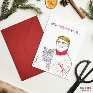 Carte de Noël drôle de Donald Trump
