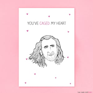 Cartão engraçado de dia dos namorados Nicolas Cage -