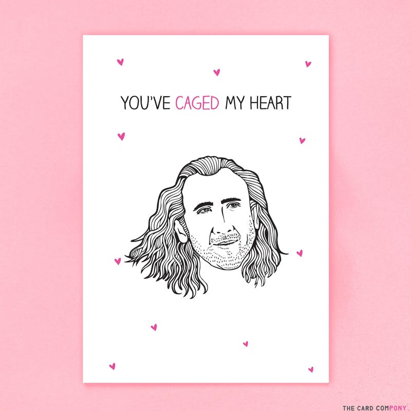 Nicolas Cage Card - Etsy