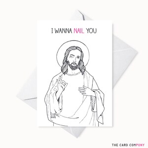 Tarjeta de San Valentín divertida - Tarjeta de San Valentín grosera - Descarada - Juegos de palabras - Quiero clavarte
