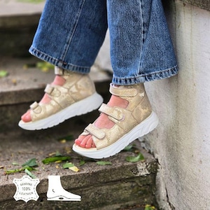 Orthopedic Sandals for Girls | Arch Support & Adjustable Straps | Premium Leather | EU 26-41