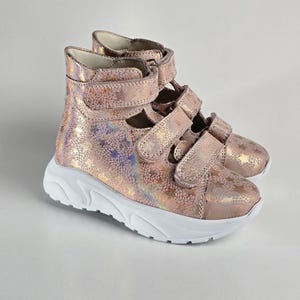 Children’s Orthopedic Sneakers for Girls | Soft Leather Shoes with Supportive Soles | EU 18–40