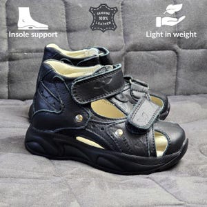Kids Orthopedic Shoes | Comfortable Leather Sneakers with Velcro Closure | EU 18–40