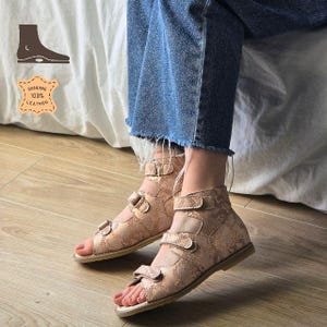 Orthopädische Ledersandalen für Teenager Mädchen & Frauen - Handgefertigte Sommerschuhe mit Fußgewölbe | Größen 33–37