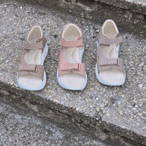 Orthopedic Sandals for Girls | Leather Summer Shoes with Arch Support | Kids & Teen Sizes EU 26–41