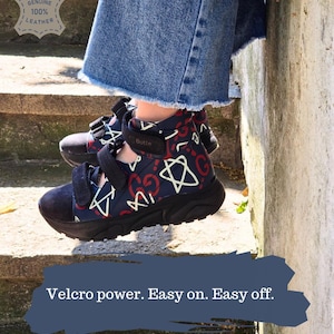 Kids Orthopedic Shoes | Comfortable Leather Sneakers with Velcro Closure | EU 18–40