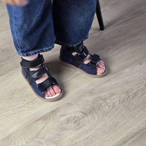 Orthopedic Sandals for Boys | Leather Arch Support Sandals with Velcro | Summer Shoes | EU 18–40