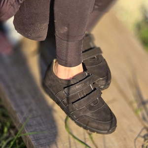 Orthopedic Leather Sneakers for Girls | Comfortable Support Shoes with Velcro | EU Sizes 18–40