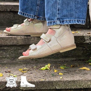 Handmade Orthopedic Sandals for Women & Teen Girls | Leather Arch Support Shoes | EU 33–37