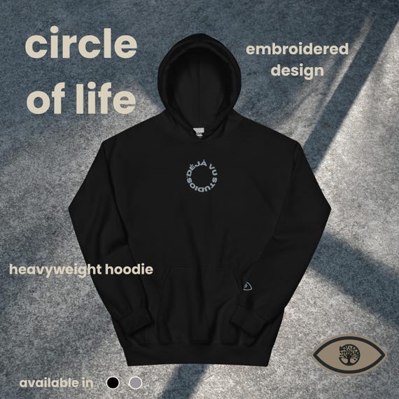 Sweat à capuche épais cercle de la vie Sweat-shirt de créateur