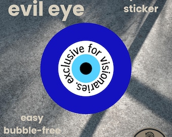 evil eye Decal Sticker | made exclusively for visionaries | Spiritual Sticker | Evil Eye Vinyl Sticker | Evil Eye Protection Gift | Unique |