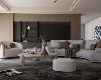 Realistic 3D Living Room Interior Design Model – High-Quality SketchUp File for Professional Renderings Buy Once Render forever