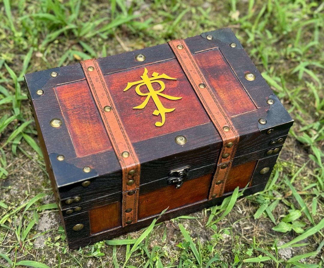 Tolkien JRRT Monogram Wood Chest: Lord of the Rings Keepsake Box - Etsy