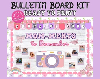 Mother Day Bulletin Board Kit End of School, Printable Mommy Bulletin Board, Classroom Bulletin Board Decor,  Mothers Day Classroom Door DIY