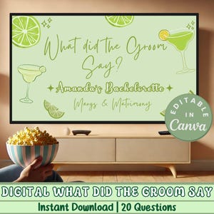 What did the groom say Bachelorette Trivia Game Margs and Matrimony Guess who said it Fun Trivia for Bridal Shower Bach Drinking Game Canva