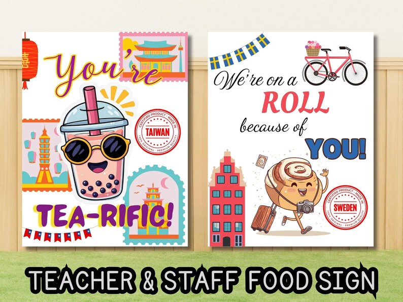 Around the World Teacher Appreciation Week Itinerary Bundle ...