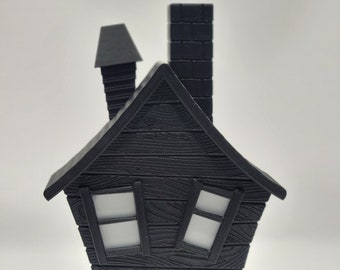 3D Printed Haunted House Tealight Holder: Spooky Halloween Decor
