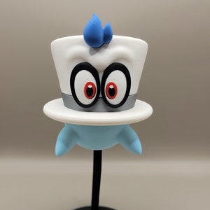 Cappy Super Mario Odyssey Figurine – 3D Printed Mario Collectible, Nintendo Display Decor, Gamer Gift, Video Game Statue