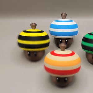 Super Mario Super Acorn Figurine | 3D Printed Power-Up Collectible | Gaming Display Decor | Gift for Mario Fans