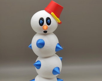 3D Printed Ice Pokey Figure - Mario 3D World Gaming Decor