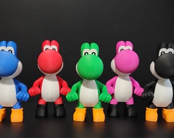 9.5" Yoshi Action Figure: 3D Printed Super Mario Collectible