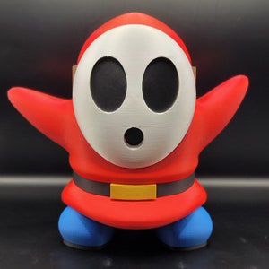Red Super Mario Shy Guy Action Figure - Collectible Nintendo Character Toy - Perfect Gift for Mario Fans - Detailed & High Quality